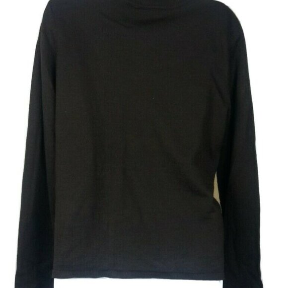 Contemporary Classic Tailor B Moss Brown Turtleneck Sweater Large Pullover Warm - Picture 3 of 4